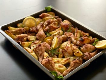 Zitronenhähnchen griechischer Art aus dem Backofen – Bild 3
